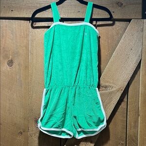 GAP Green Romper with White Trim